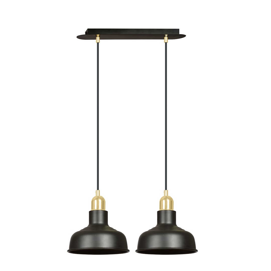 Emibig Visilica IBOR 230V 15W MAX LED E27 Čelik Crna