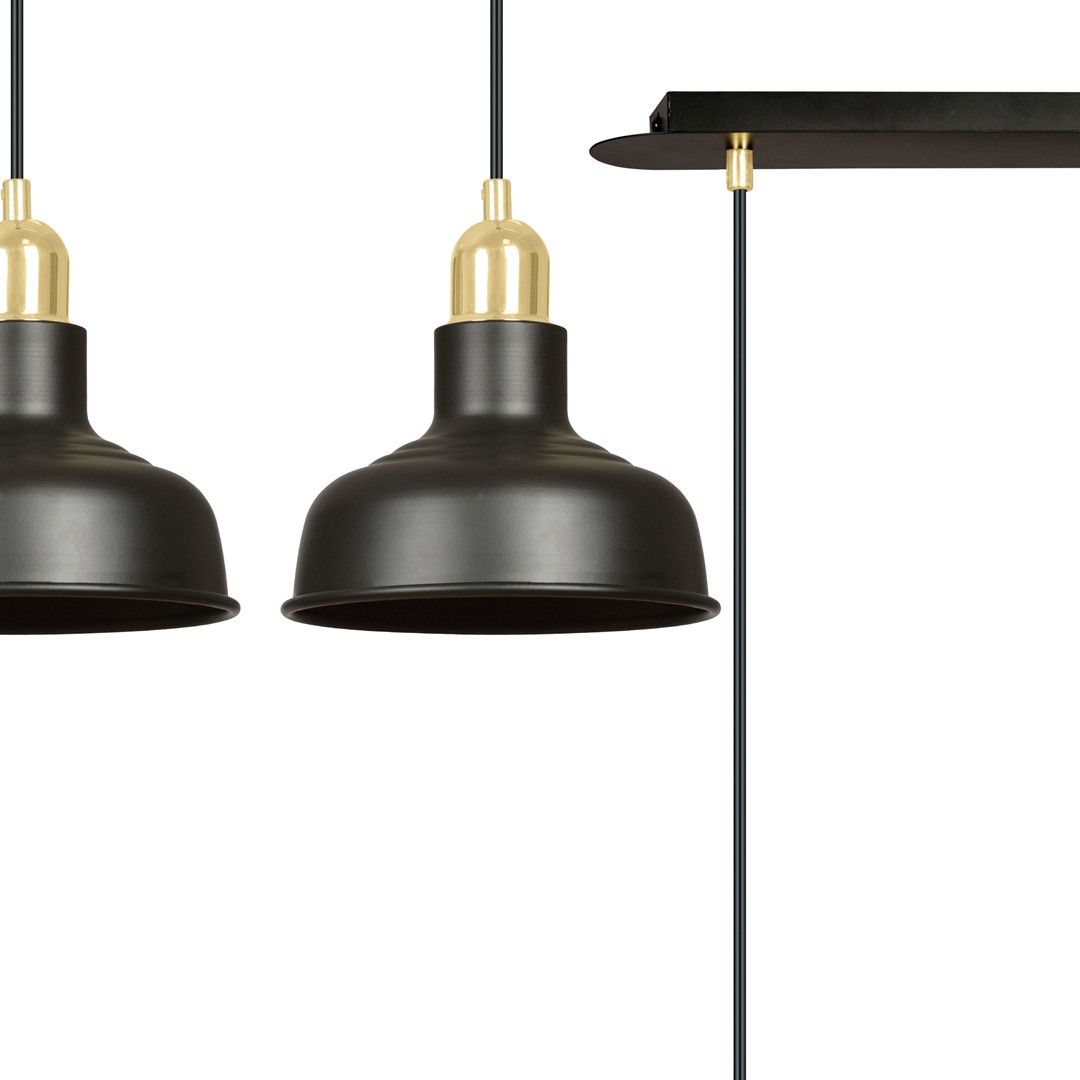Emibig Visilica IBOR 230V 15W MAX LED E27 Čelik Crna
