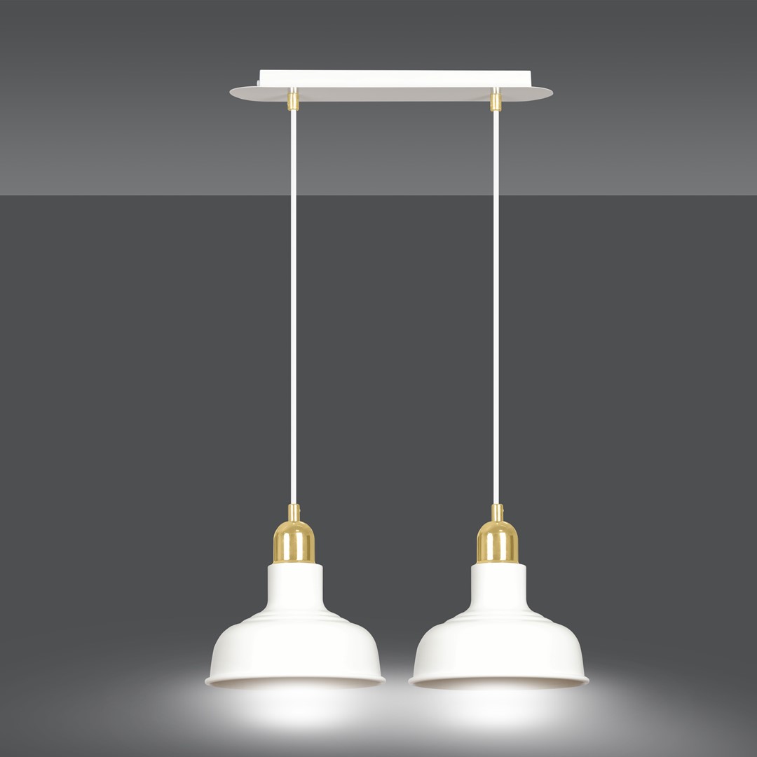 Emibig Visilica IBOR 230V 15W MAX LED E27 Čelik Bijela