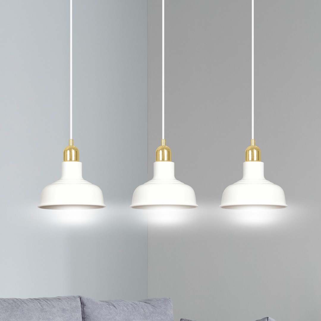 Emibig Visilica IBOR 230V 15W MAX LED E27 Čelik Bijela