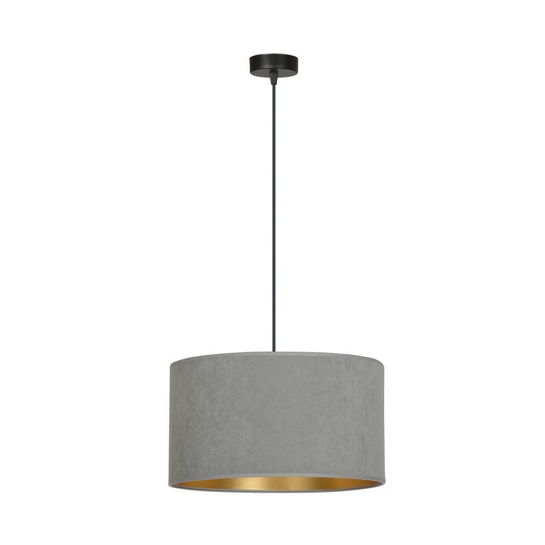 Emibig Visilica HILDE 230V 15W MAX LED E27 Čelik/ Tkanina Crna