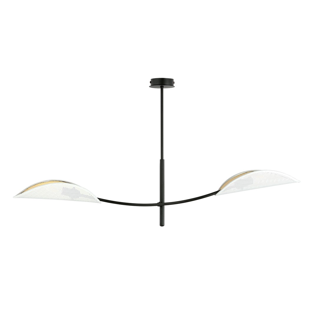 Emibig Stropna svjetiljka LOTUS 230V 10W MAX LED E14 Čelik/ Tkanina Crna