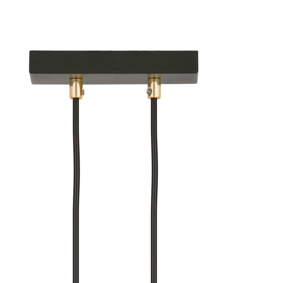 Emibig Visilica GLAM 230V 10W MAX LED E14 Čelik/ Staklo Crna