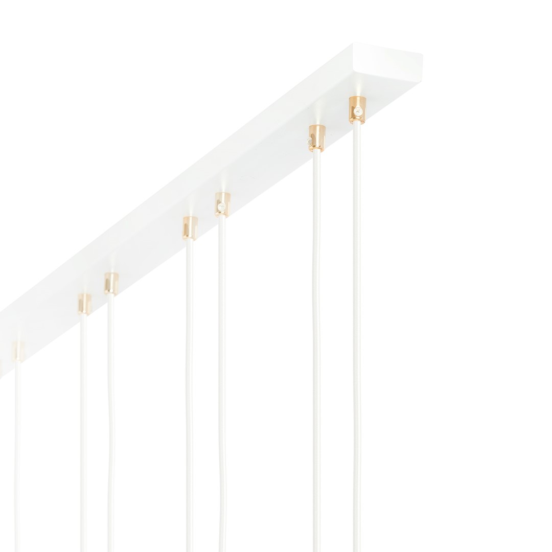 Emibig Visilica GLAM 230V 10W MAX LED E14 Čelik/ Staklo Bijela
