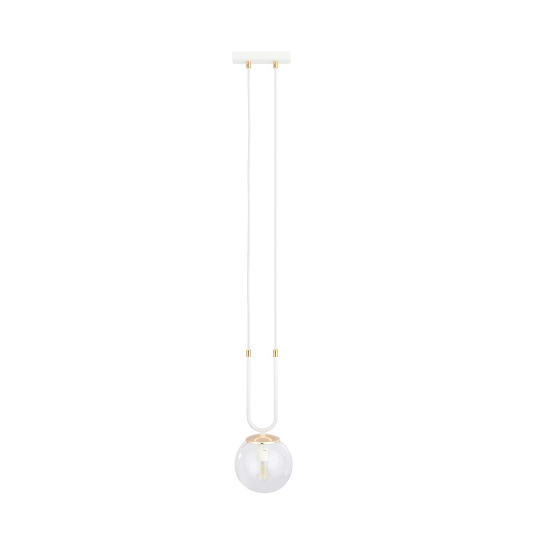 Emibig Visilica GLAM 230V 10W MAX LED E14 Čelik/ Staklo Bijela
