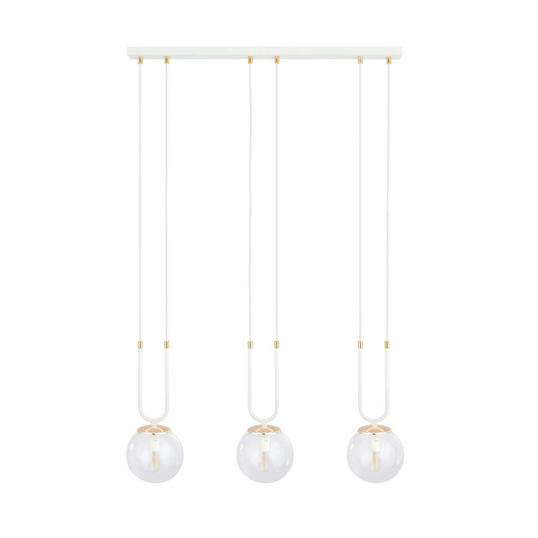 Emibig Visilica GLAM 230V 10W MAX LED E14 Čelik/ Staklo Bijela