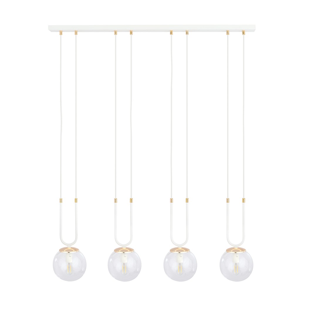 Emibig Visilica GLAM 230V 10W MAX LED E14 Čelik/ Staklo Bijela
