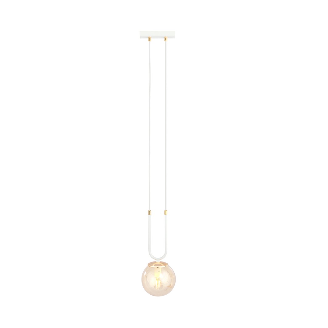 Emibig Visilica GLAM 230V 10W MAX LED E14 Čelik/ Staklo Bijela