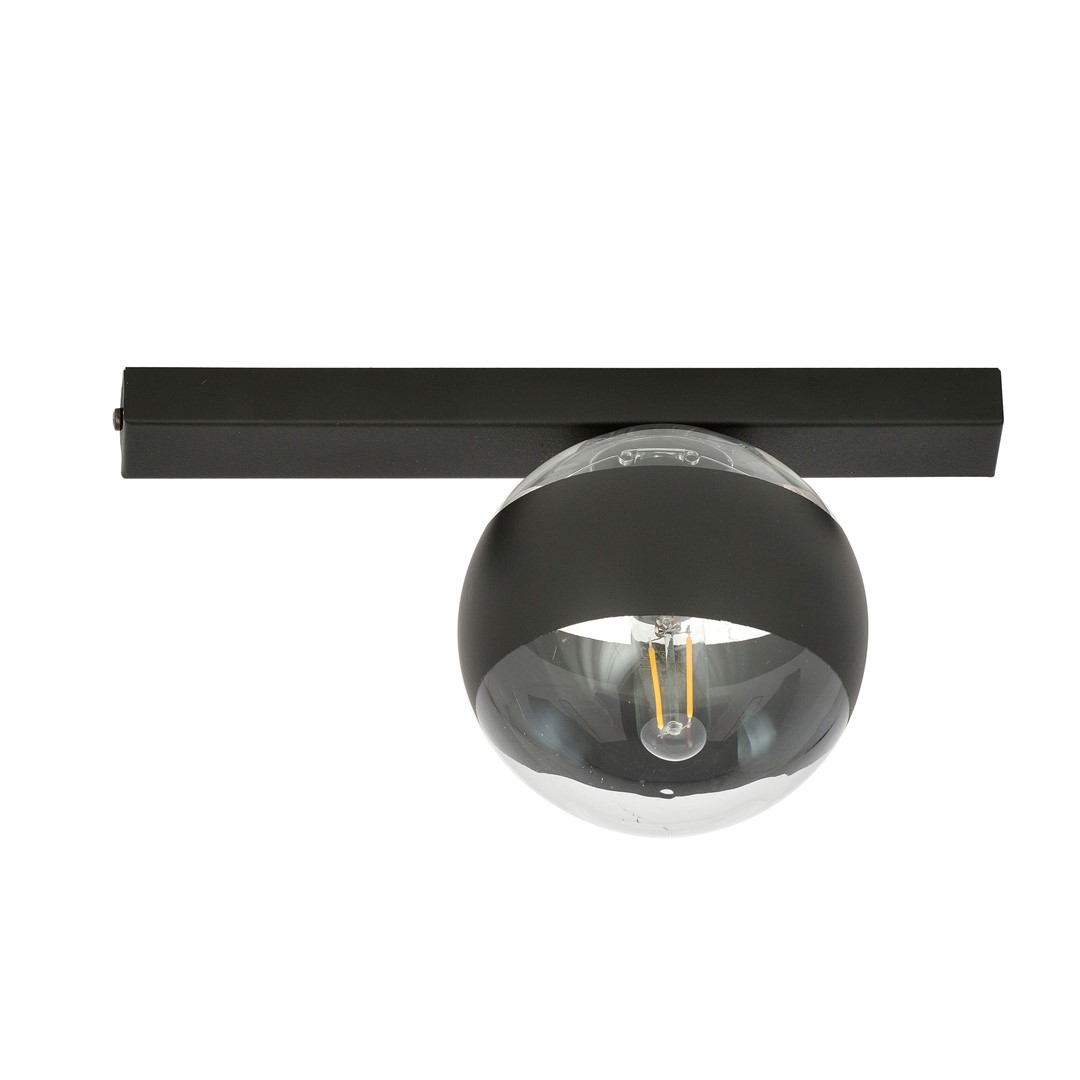 Emibig Stropna svjetiljka FIT 230V 10W MAX LED E14 Čelik/ Staklo Crna