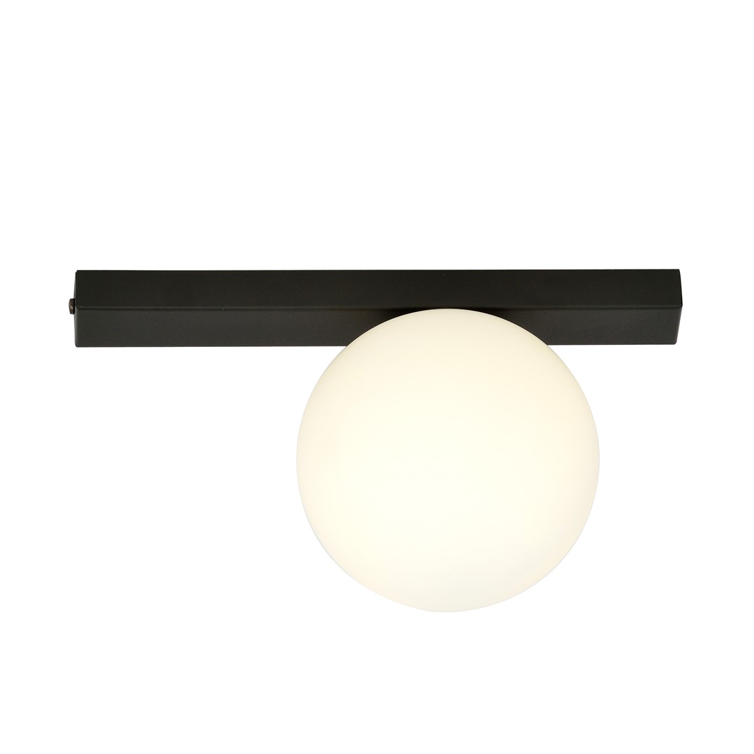Emibig Stropna svjetiljka FIT 230V 10W MAX LED E14 Čelik/ Staklo Crna