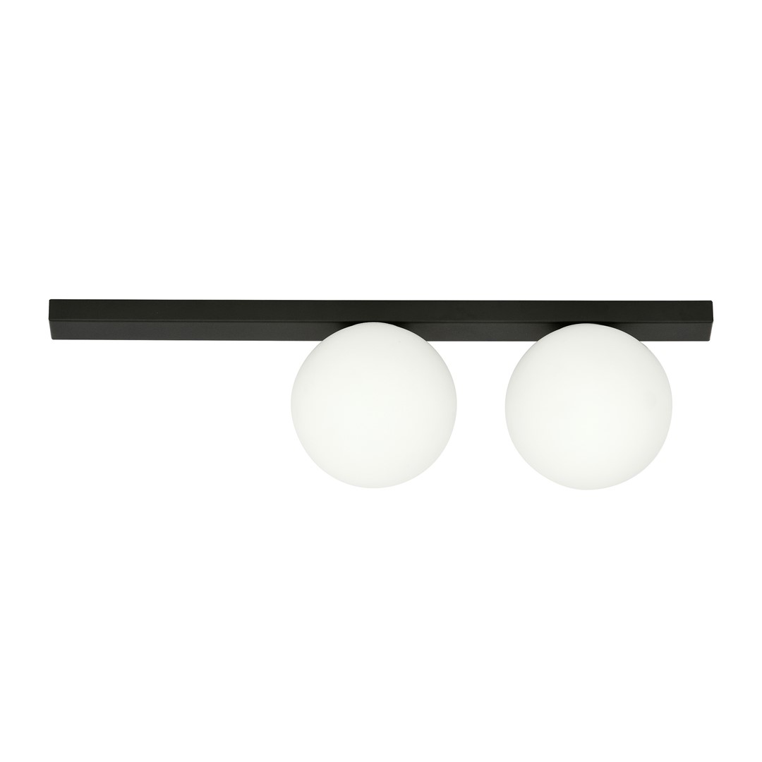 Emibig Stropna svjetiljka FIT 230V 10W MAX LED E14 Čelik/ Staklo Crna