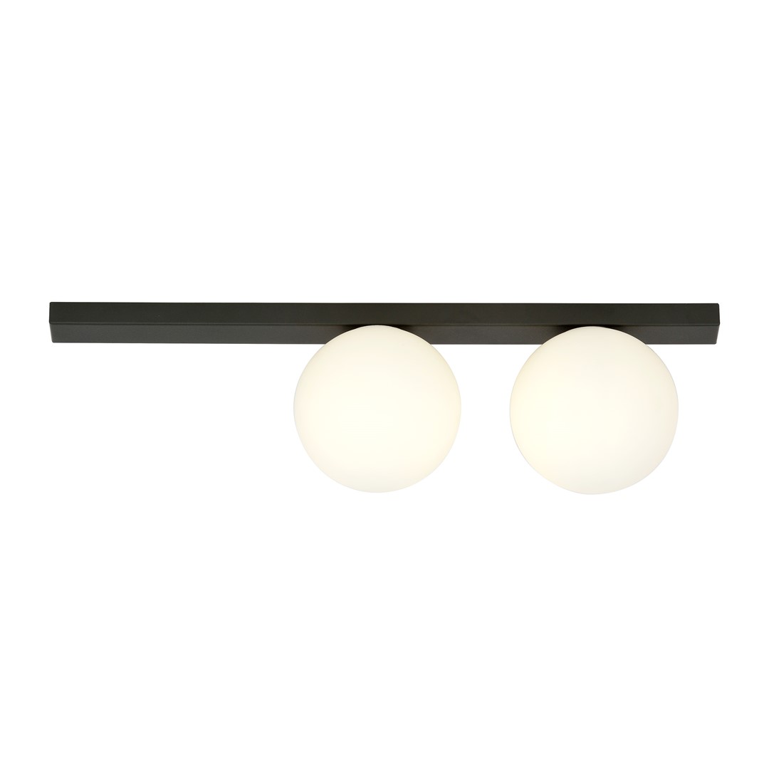 Emibig Stropna svjetiljka FIT 230V 10W MAX LED E14 Čelik/ Staklo Crna