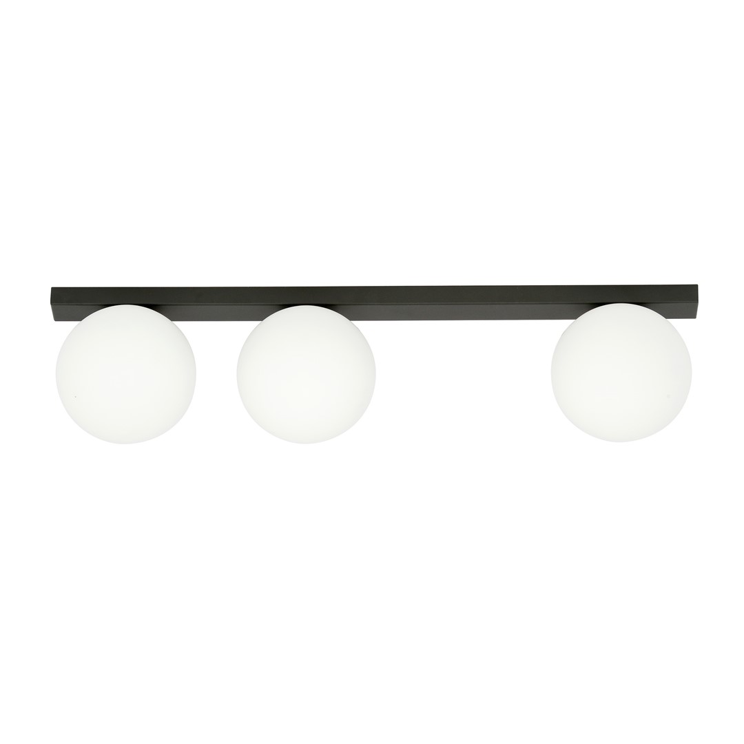 Emibig Stropna svjetiljka FIT 230V 10W MAX LED E14 Čelik/ Staklo Crna