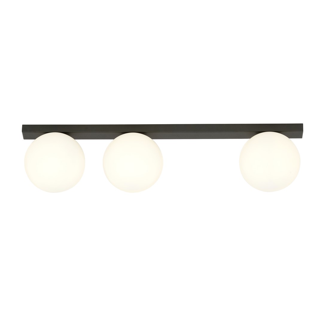 Emibig Stropna svjetiljka FIT 230V 10W MAX LED E14 Čelik/ Staklo Crna