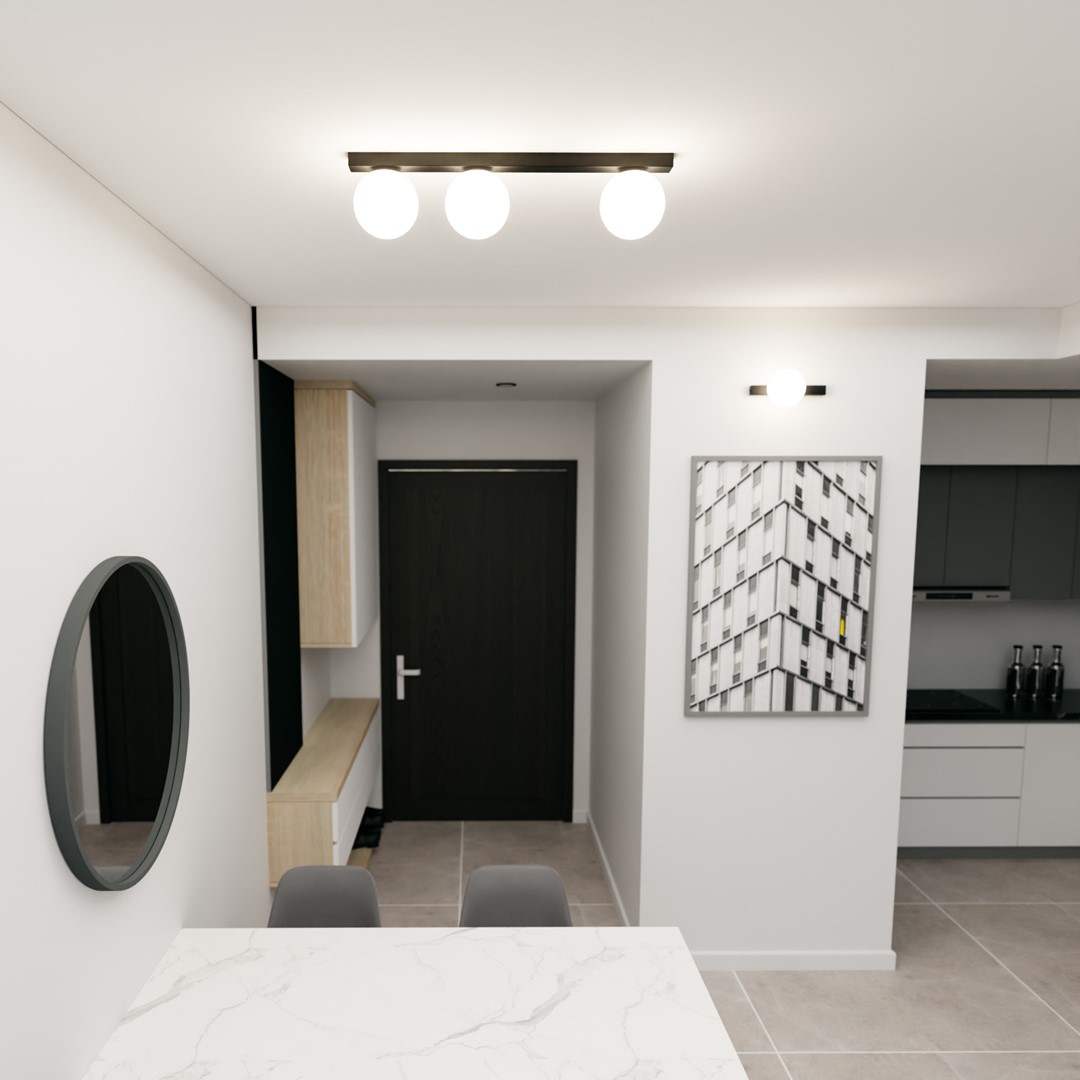 Emibig Stropna svjetiljka FIT 230V 10W MAX LED E14 Čelik/ Staklo Crna