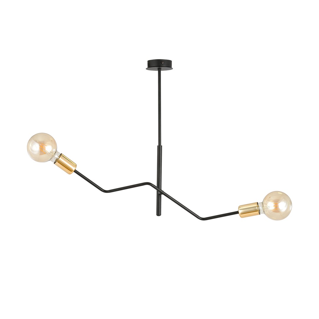 Emibig Stropna svjetiljka BOLT 230V 15W MAX LED E27 Čelik Crna