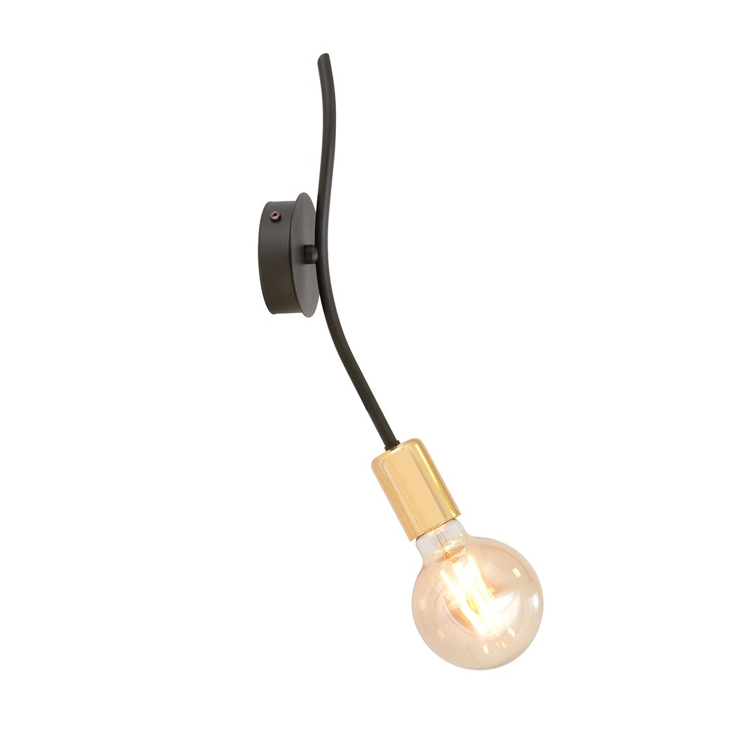 Emibig Stropna svjetiljka BOLT 230V 15W MAX LED E27 Čelik Crna