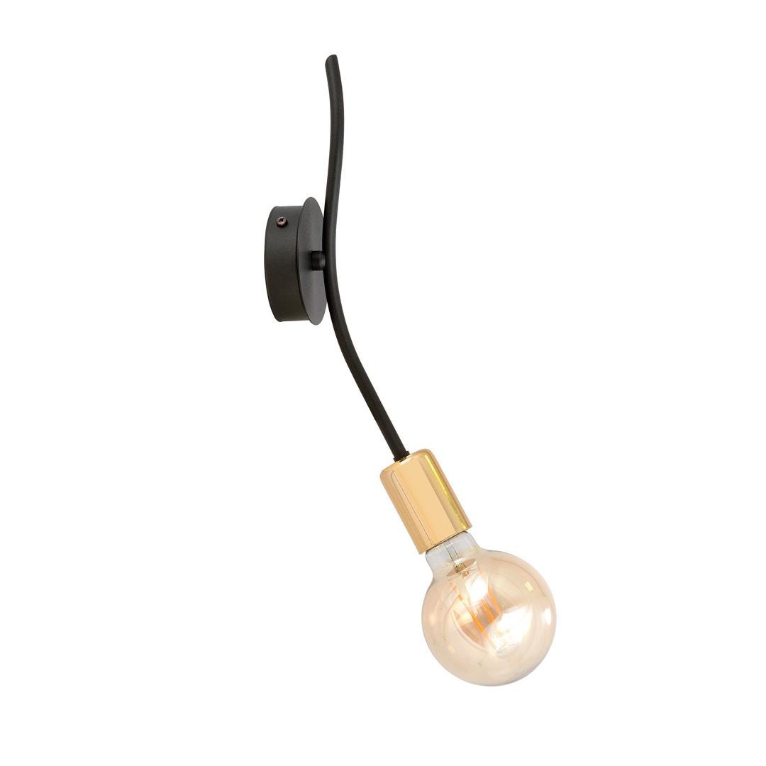 Emibig Stropna svjetiljka BOLT 230V 15W MAX LED E27 Čelik Crna