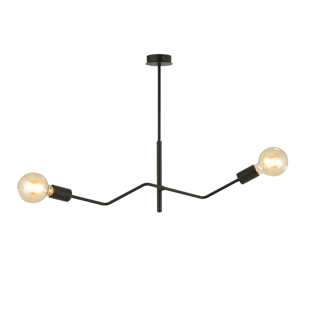Emibig Stropna svjetiljka FRIX 230V 15W MAX LED E27 Čelik Crna
