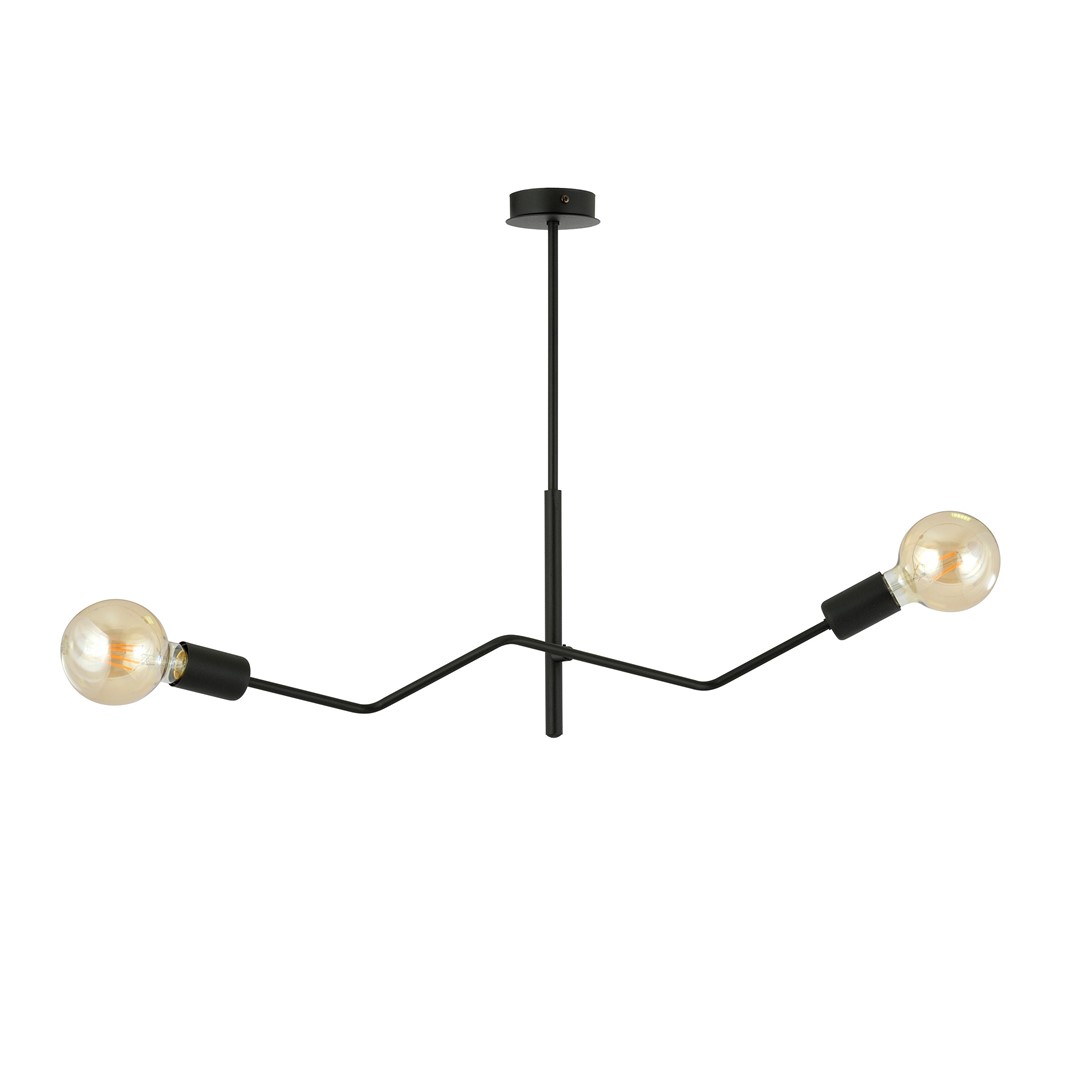 Emibig Stropna svjetiljka FRIX 230V 15W MAX LED E27 Čelik Crna