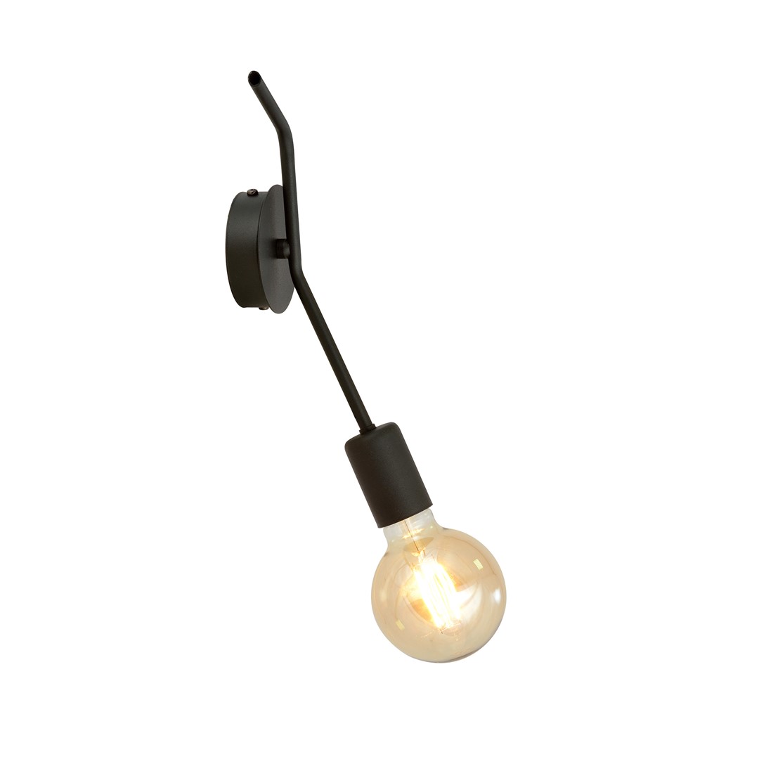 Emibig Stropna svjetiljka FRIX 230V 15W MAX LED E27 Čelik Crna