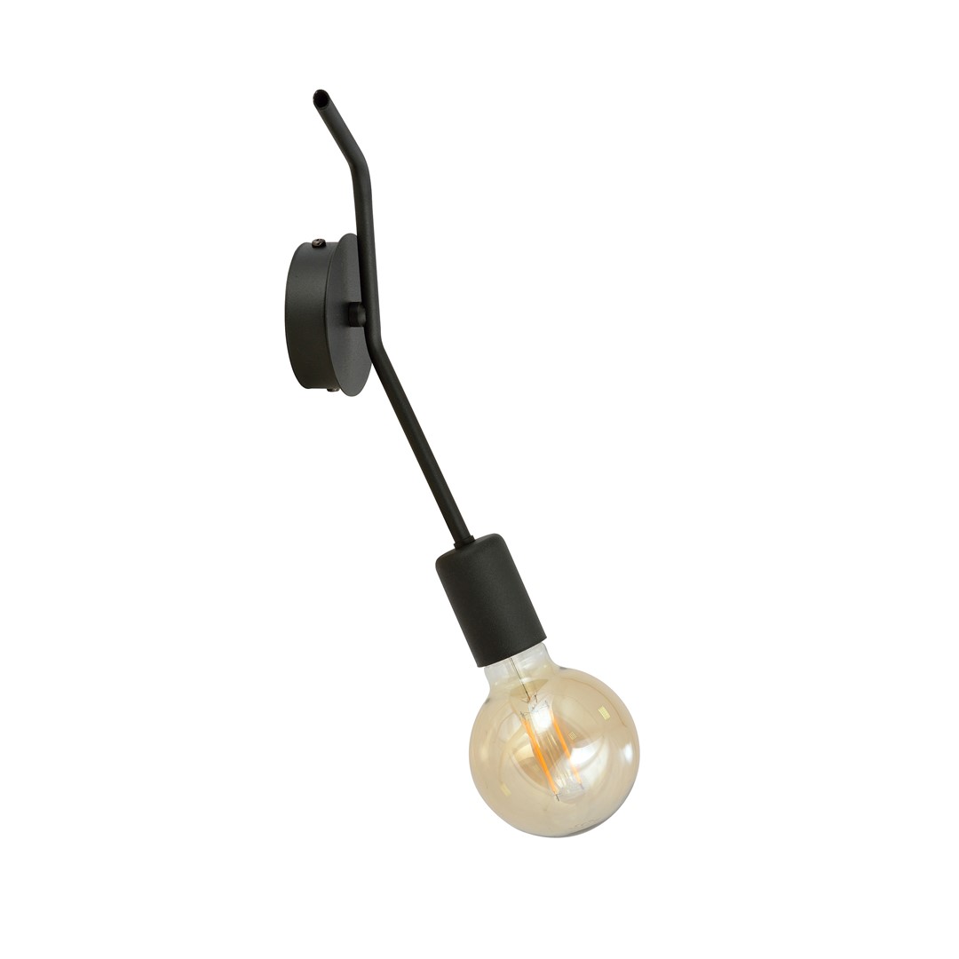 Emibig Stropna svjetiljka FRIX 230V 15W MAX LED E27 Čelik Crna