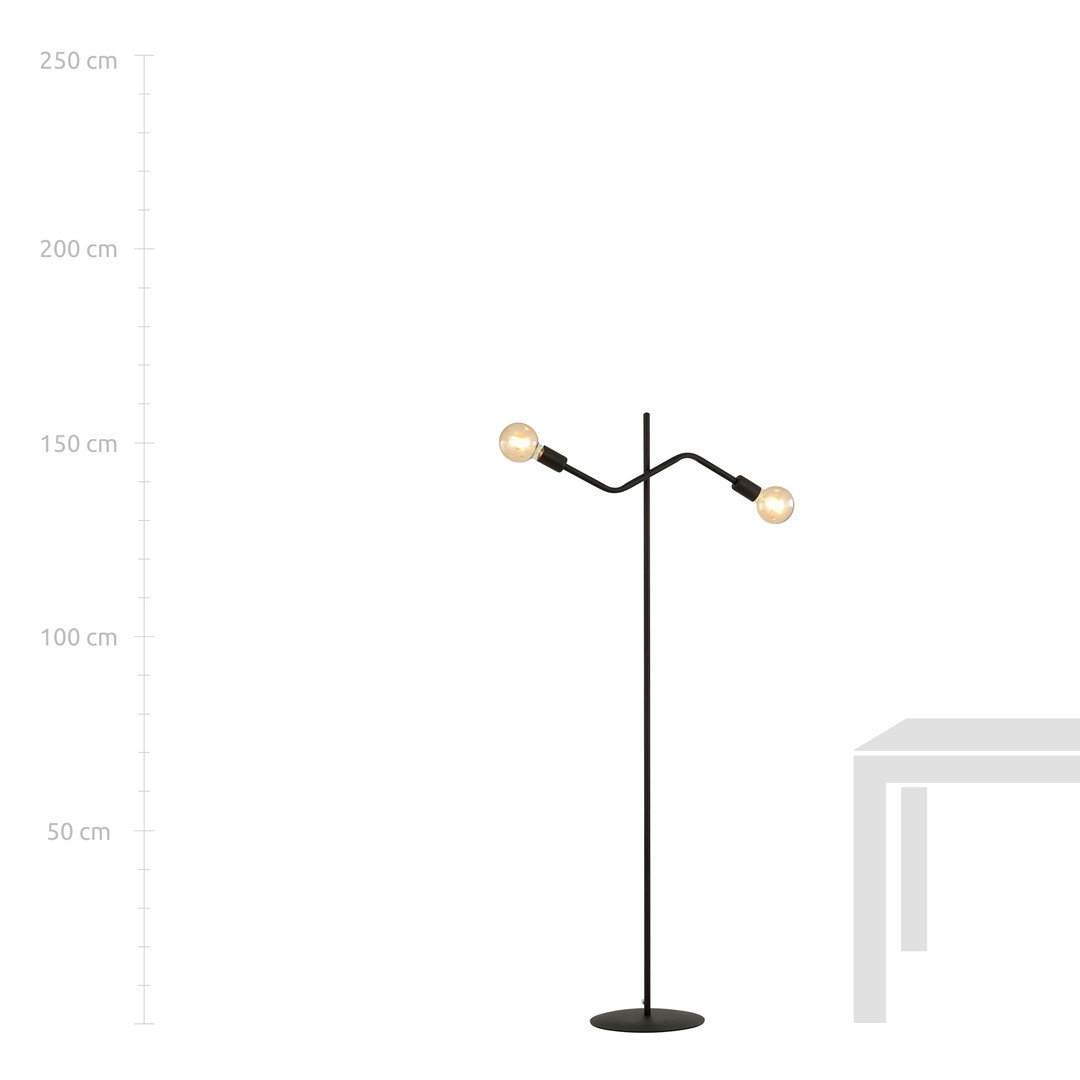 Emibig Stropna svjetiljka FRIX 230V 15W MAX LED E27 Čelik Crna