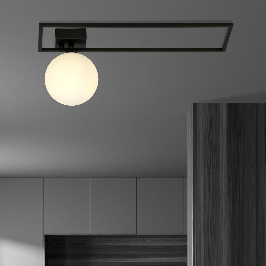 Emibig Stropna svjetiljka IMAGO 230V 10W MAX LED E14 Čelik/ Staklo Crna