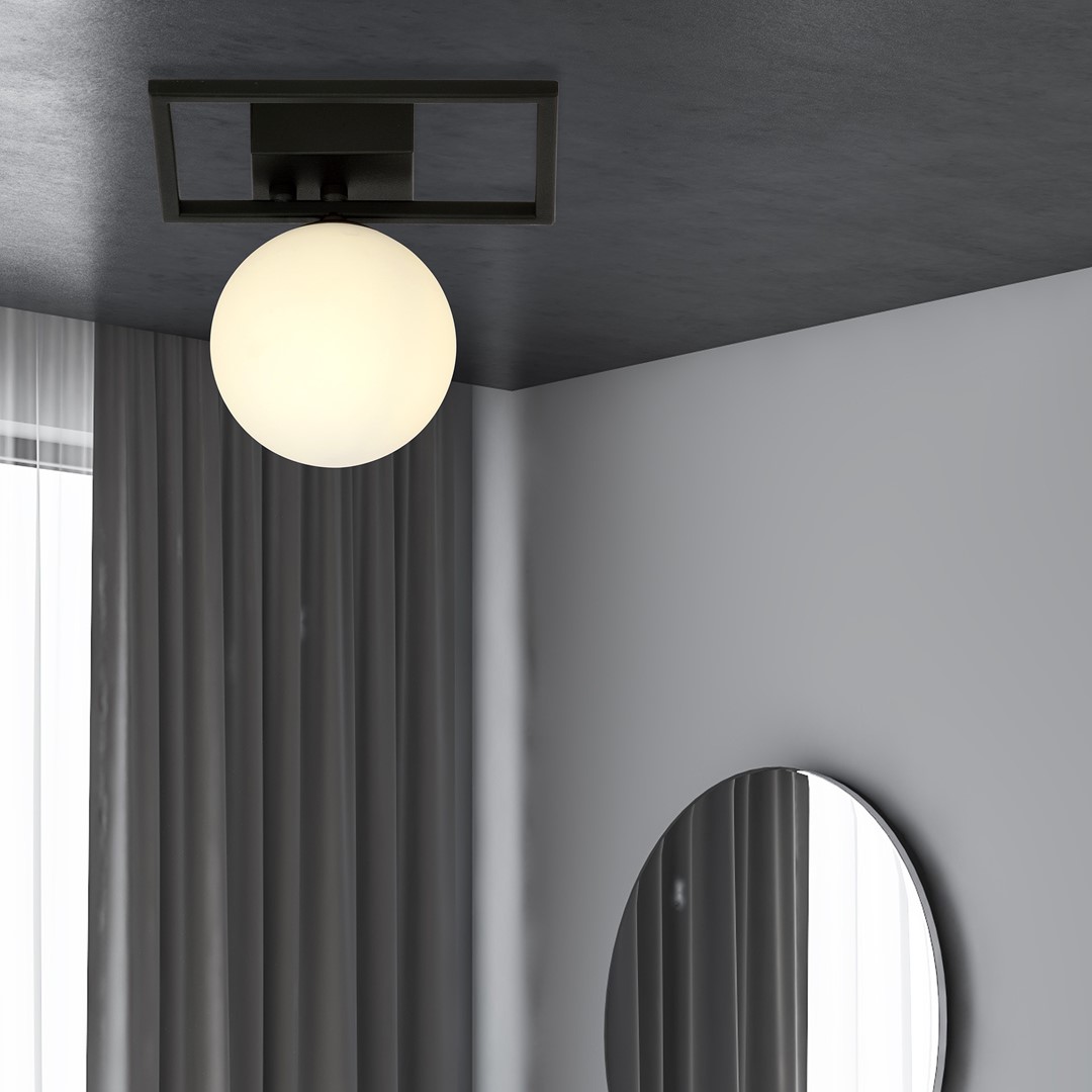 Emibig Stropna svjetiljka IMAGO 230V 10W MAX LED E14 Čelik/ Staklo Crna