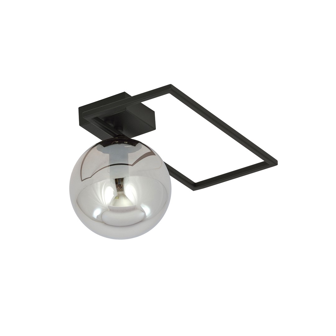 Emibig Stropna svjetiljka IMAGO 230V 10W MAX LED E14 Čelik/ Staklo Crna