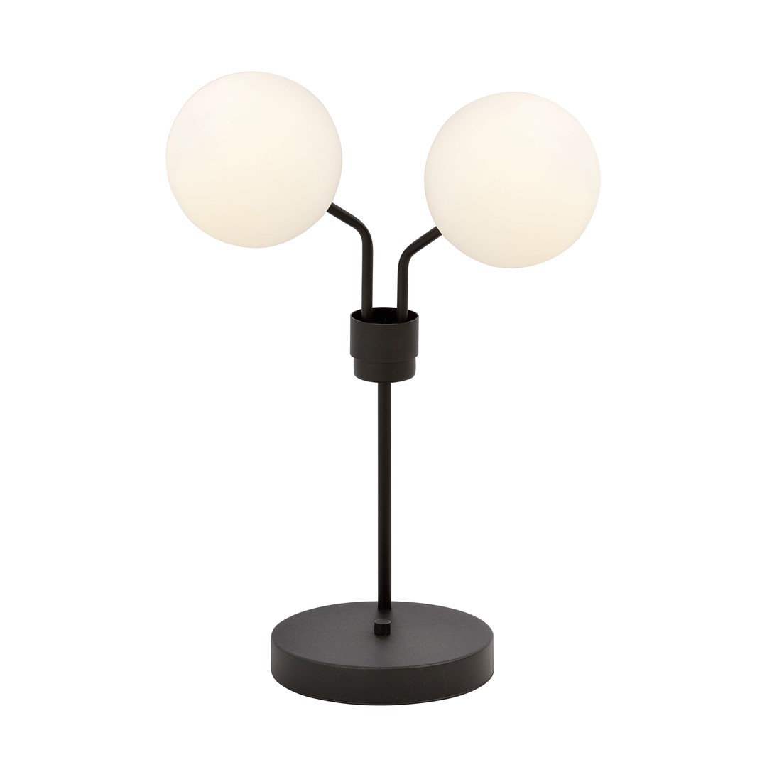 Emibig Stolna lampa NOVA 230V 10W MAX LED E14 Čelik/ Staklo Crna