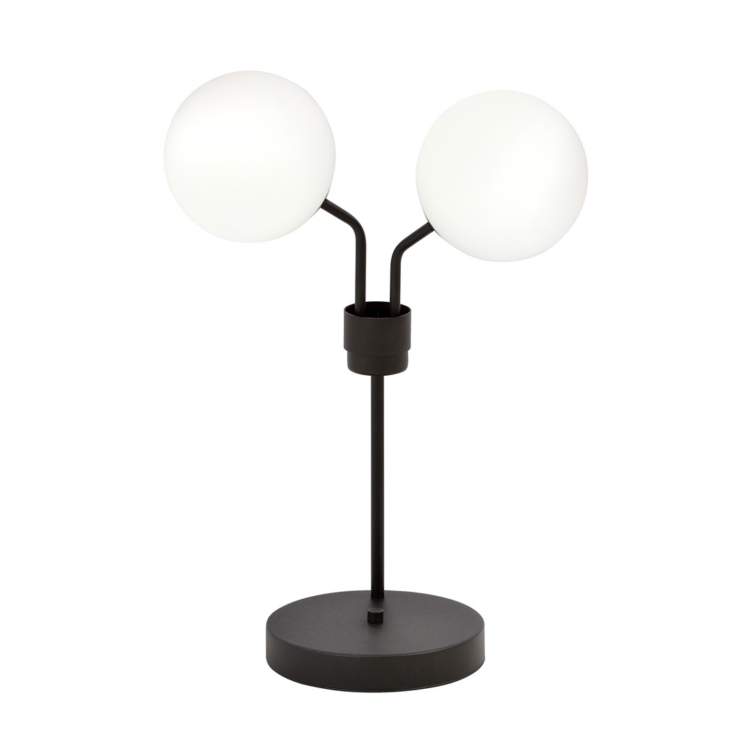 Emibig Stolna lampa NOVA 230V 10W MAX LED E14 Čelik/ Staklo Crna