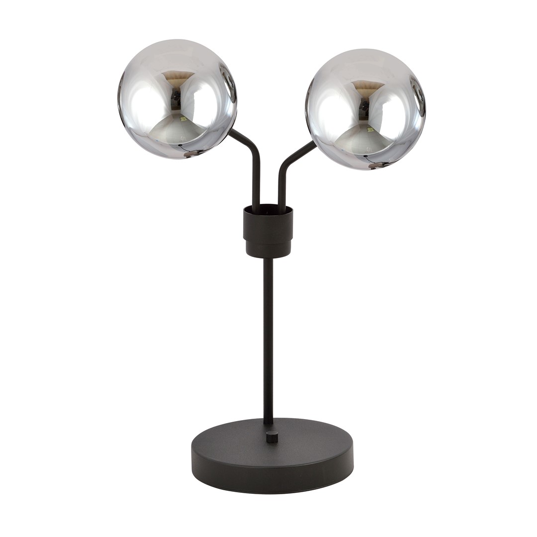 Emibig Stolna lampa NOVA 230V 10W MAX LED E14 Čelik/ Staklo Crna