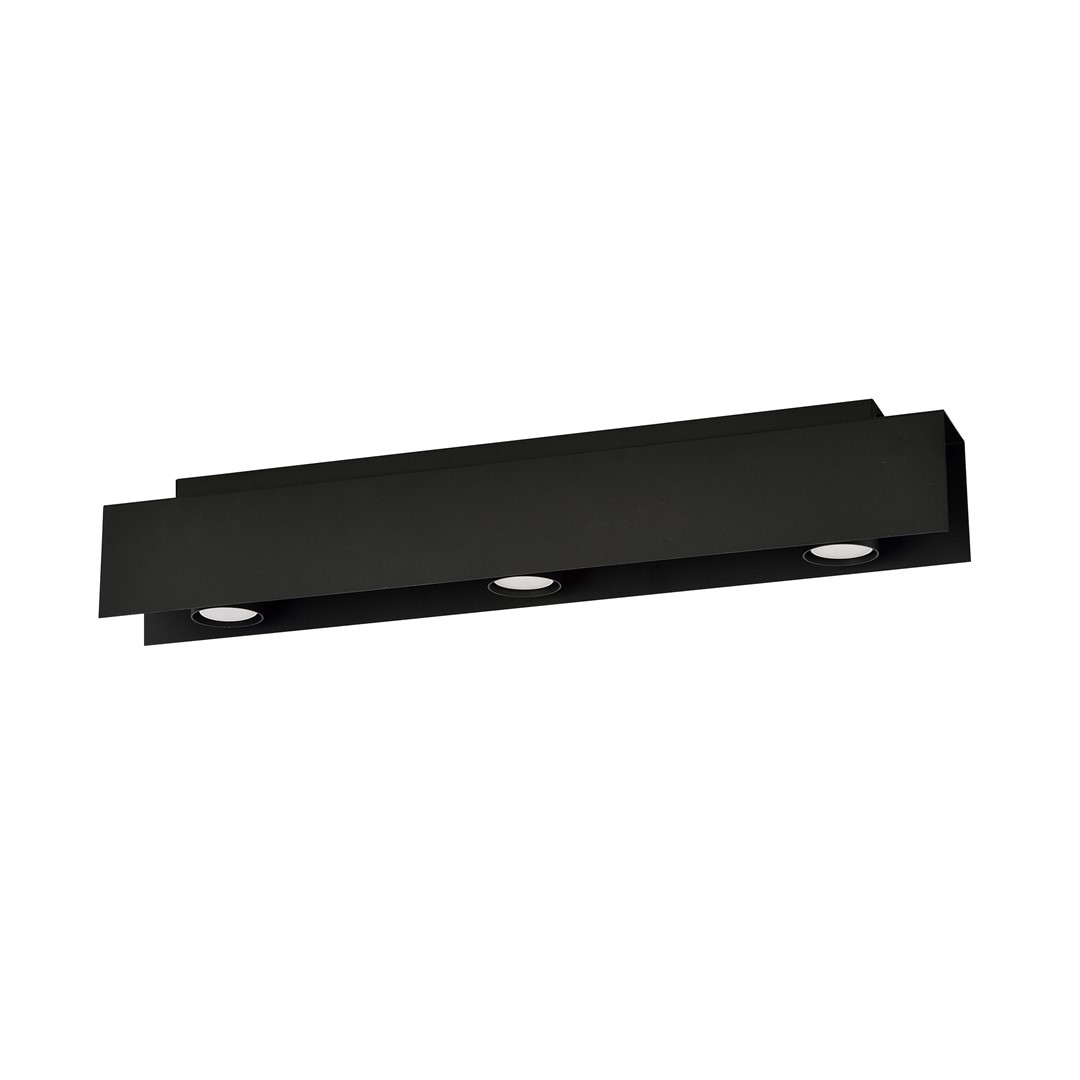 Emibig Stropna svjetiljka KENNO 230V 10W MAX LED GU10 Čelik Crna