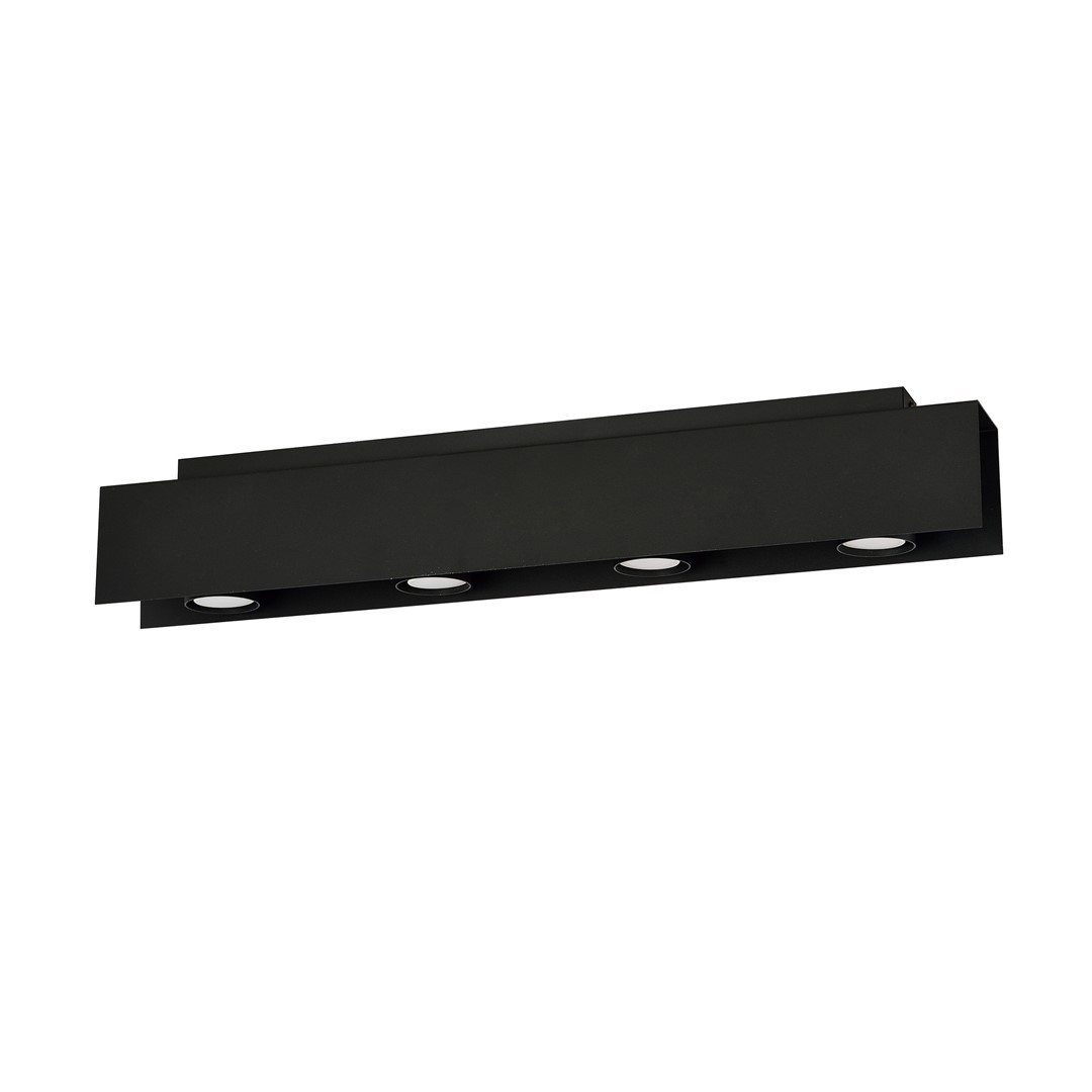 Emibig Stropna svjetiljka KENNO 230V 10W MAX LED GU10 Čelik Crna