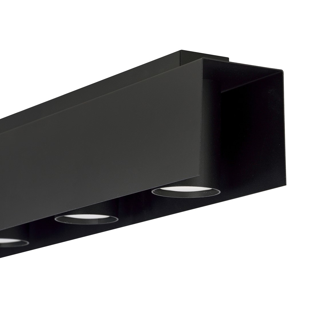 Emibig Stropna svjetiljka KENNO 230V 10W MAX LED GU10 Čelik Crna