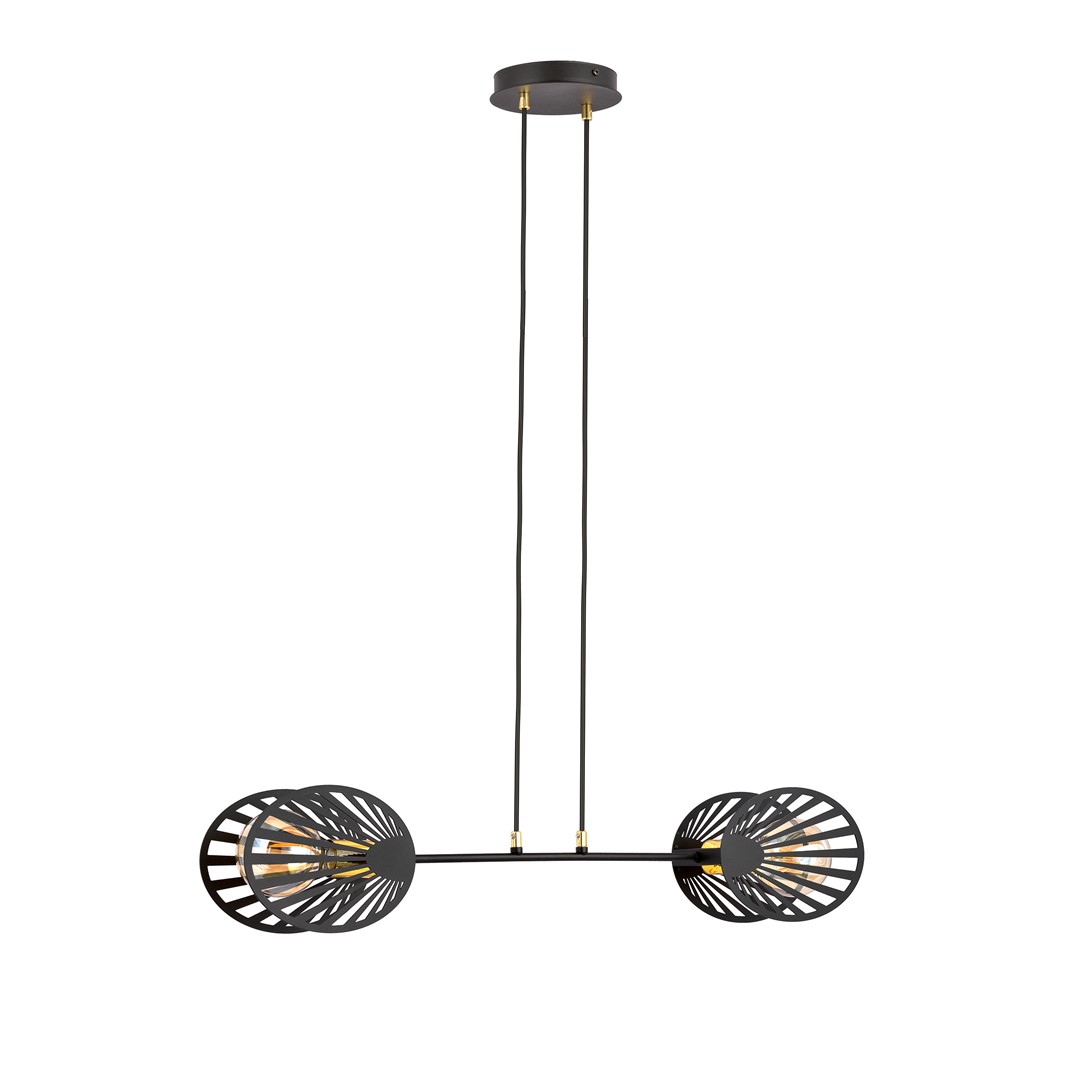 Emibig Visilica PLAYA 230V 15W MAX LED E27 Čelik Crna