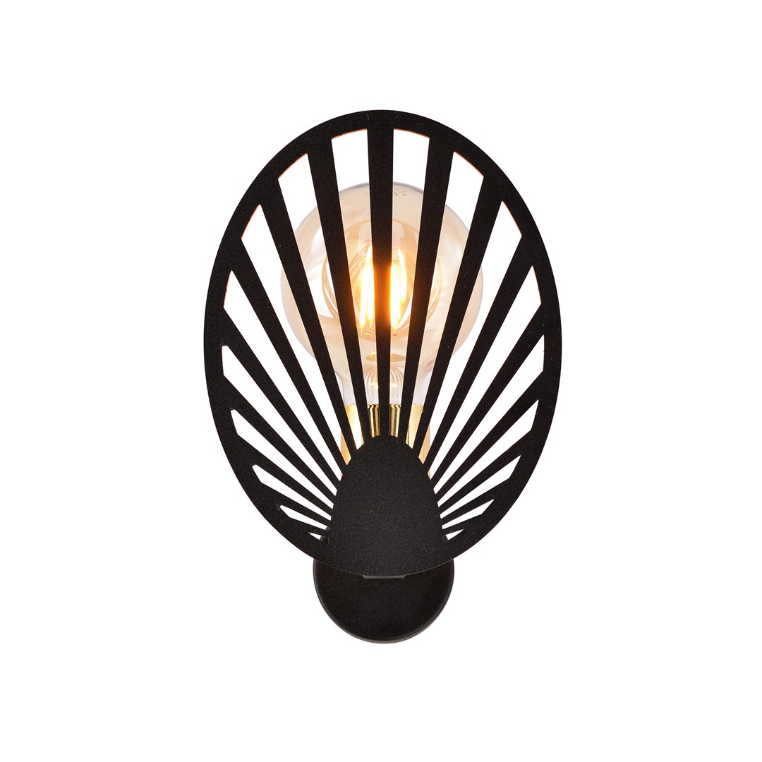 Emibig Zidna lampa PLAYA 230V 15W MAX LED E27 Čelik Crna