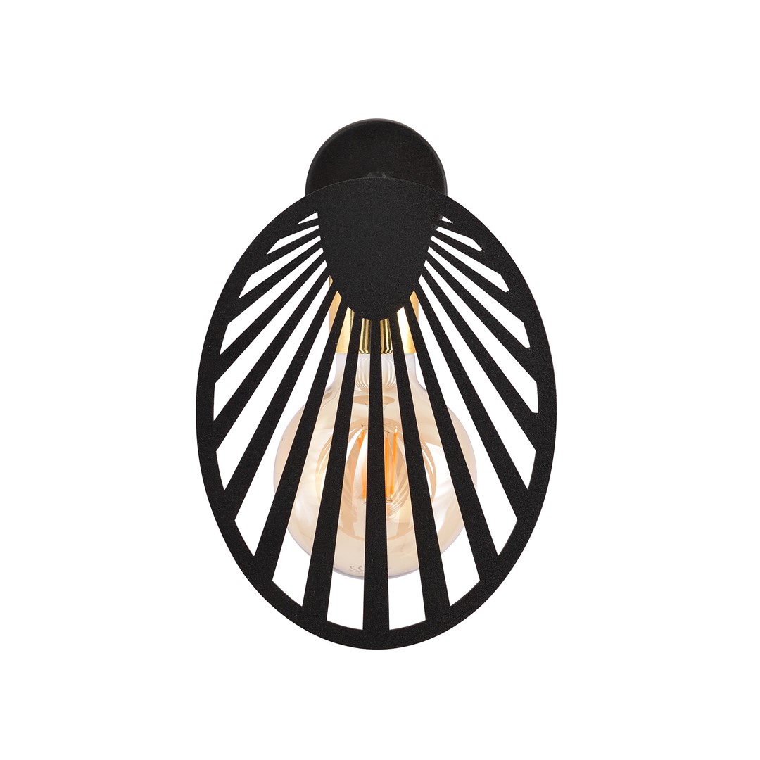 Emibig Zidna lampa PLAYA 230V 15W MAX LED E27 Čelik Crna