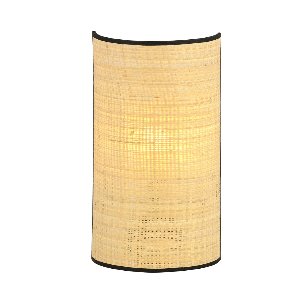Emibig Zidna lampa ASTON 230V 10W MAX LED E14 Čelik/ Tkanina Crna