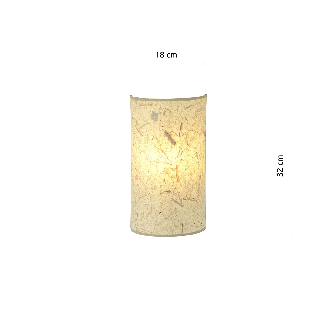 Emibig Zidna lampa ASTON 230V 10W MAX LED E14 Čelik/ Tkanina Crna