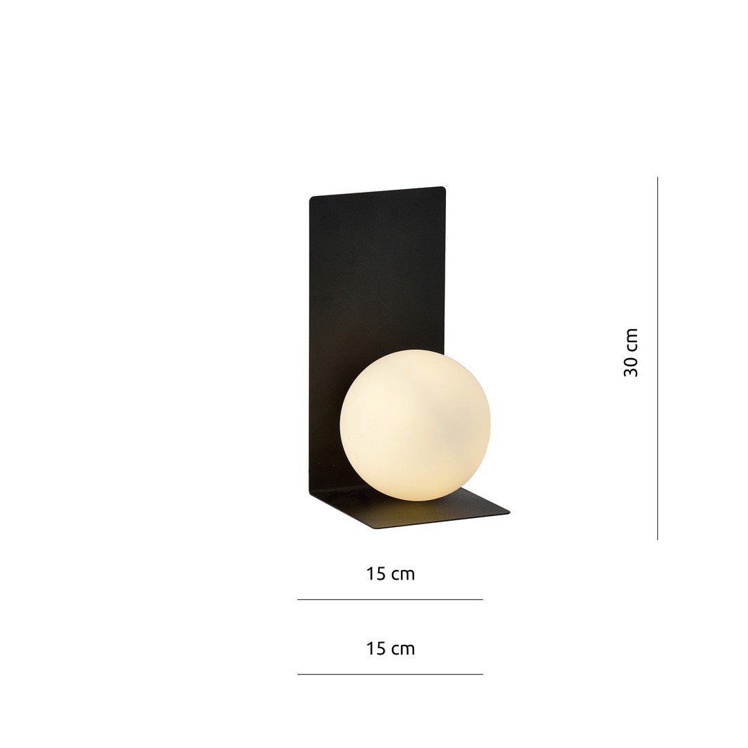 Emibig Zidna lampa FORM 230V 10W MAX LED E14 Čelik/ Staklo Crna