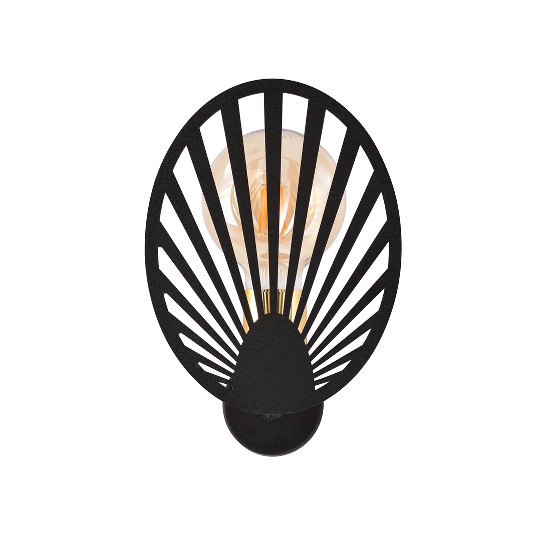 Emibig Zidna lampa TALIA 230V 15W MAX LED E27 Čelik Crna