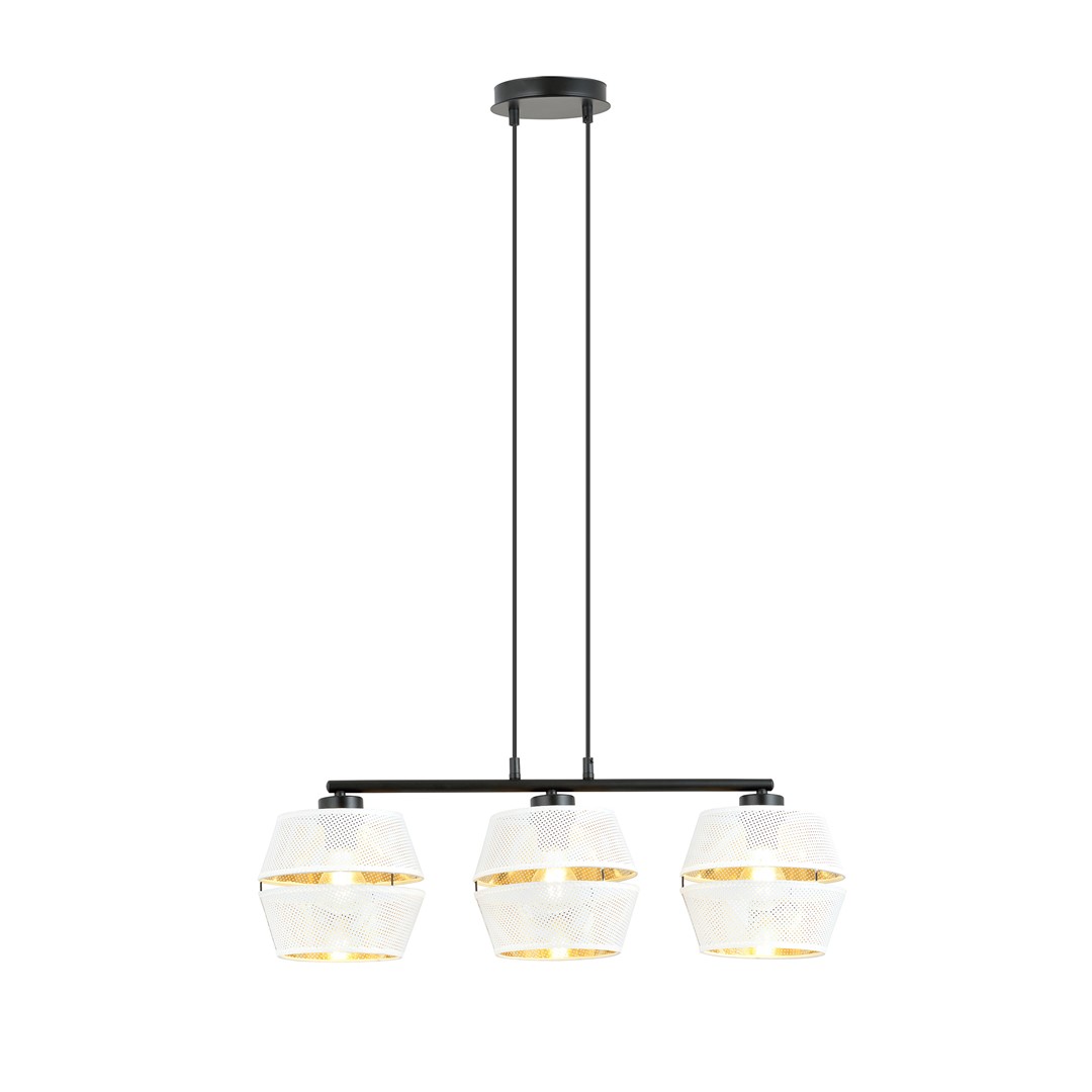 Emibig Visilica PIANO 230V 15W MAX LED E27 Čelik/ Tkanina Crna