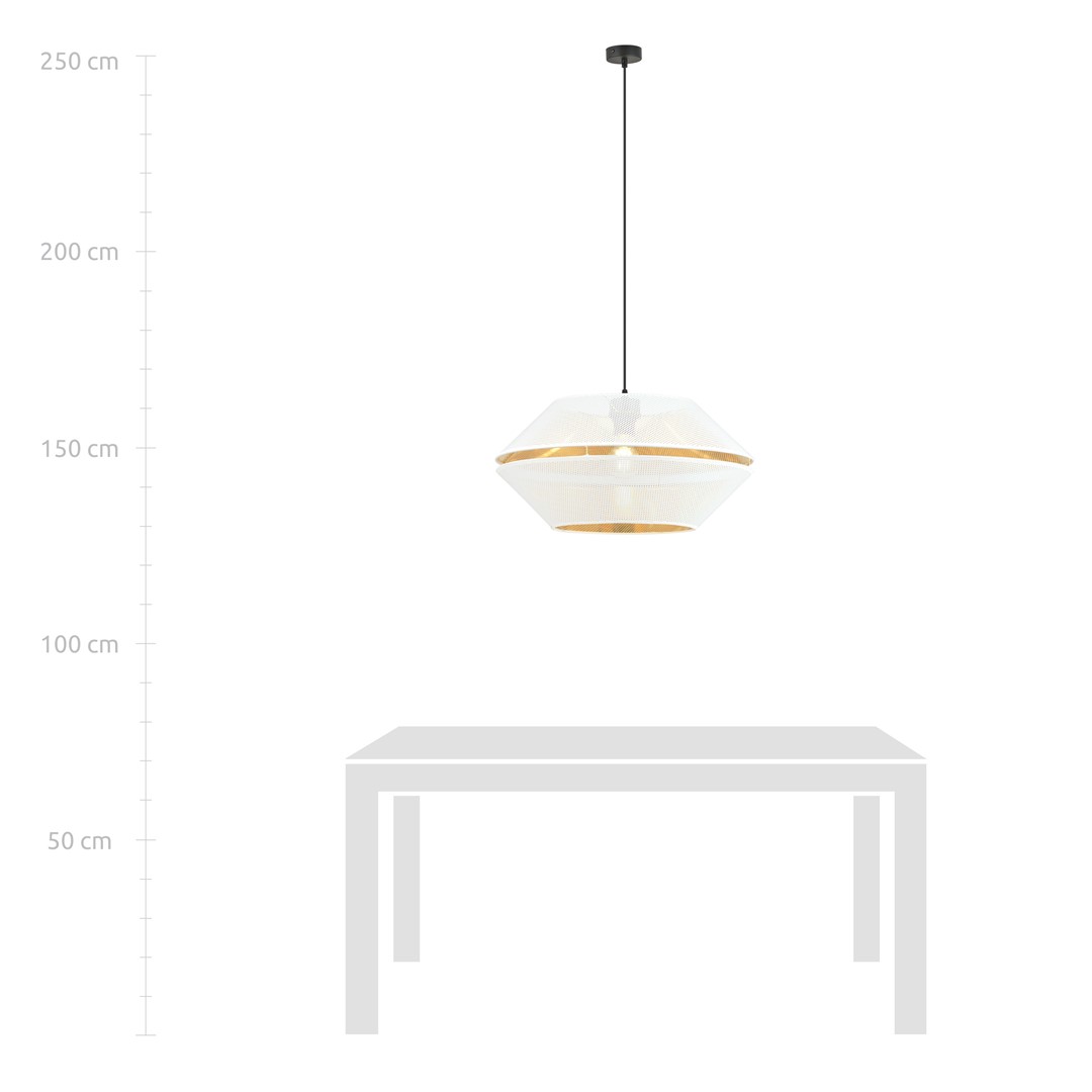 Emibig Visilica MALIA 230V 15W MAX LED E27 Čelik/ Tkanina Crna