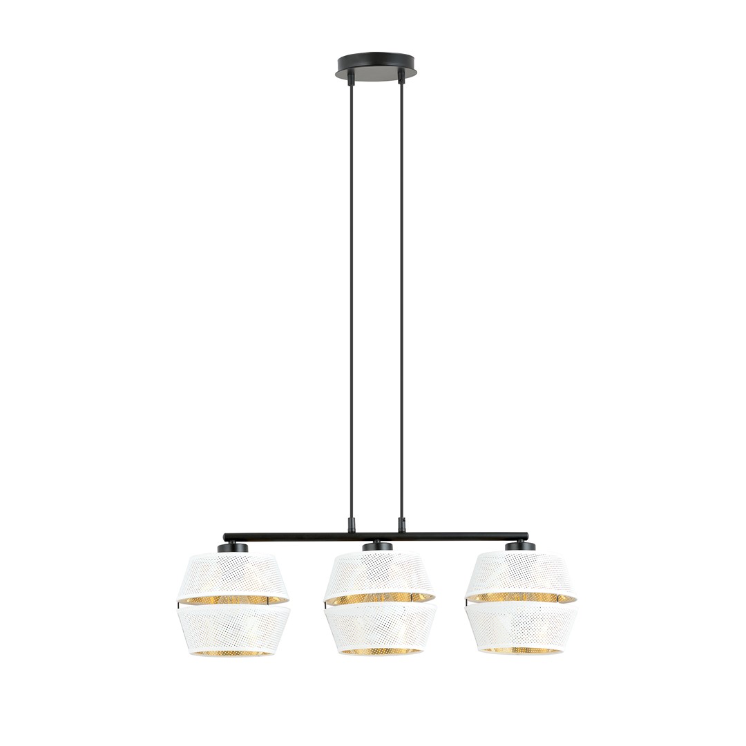 Emibig Visilica MALIA 230V 15W MAX LED E27 Čelik/ Tkanina Crna