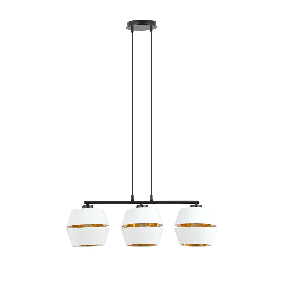 Emibig Visilica MALIA 230V 15W MAX LED E27 Čelik/ Tkanina Crna