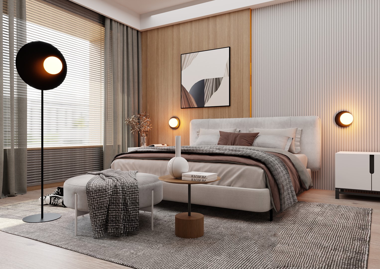 Emibig Podna lampa OSLO 230V 10W MAX LED E14 Čelik/ Staklo Crna