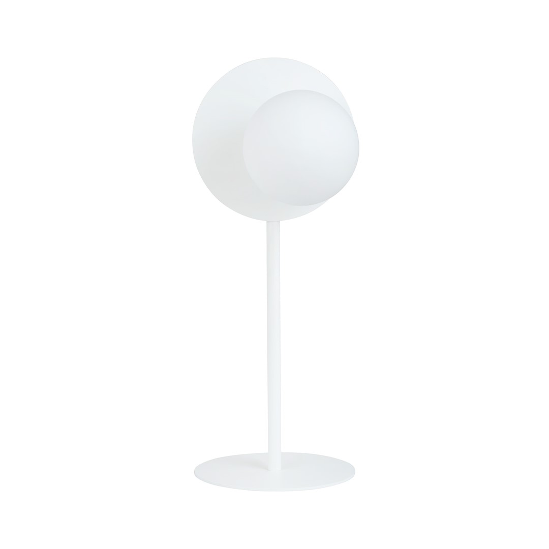 Emibig Stolna lampa OSLO 230V 10W MAX LED E14 Čelik/ Staklo Bijela