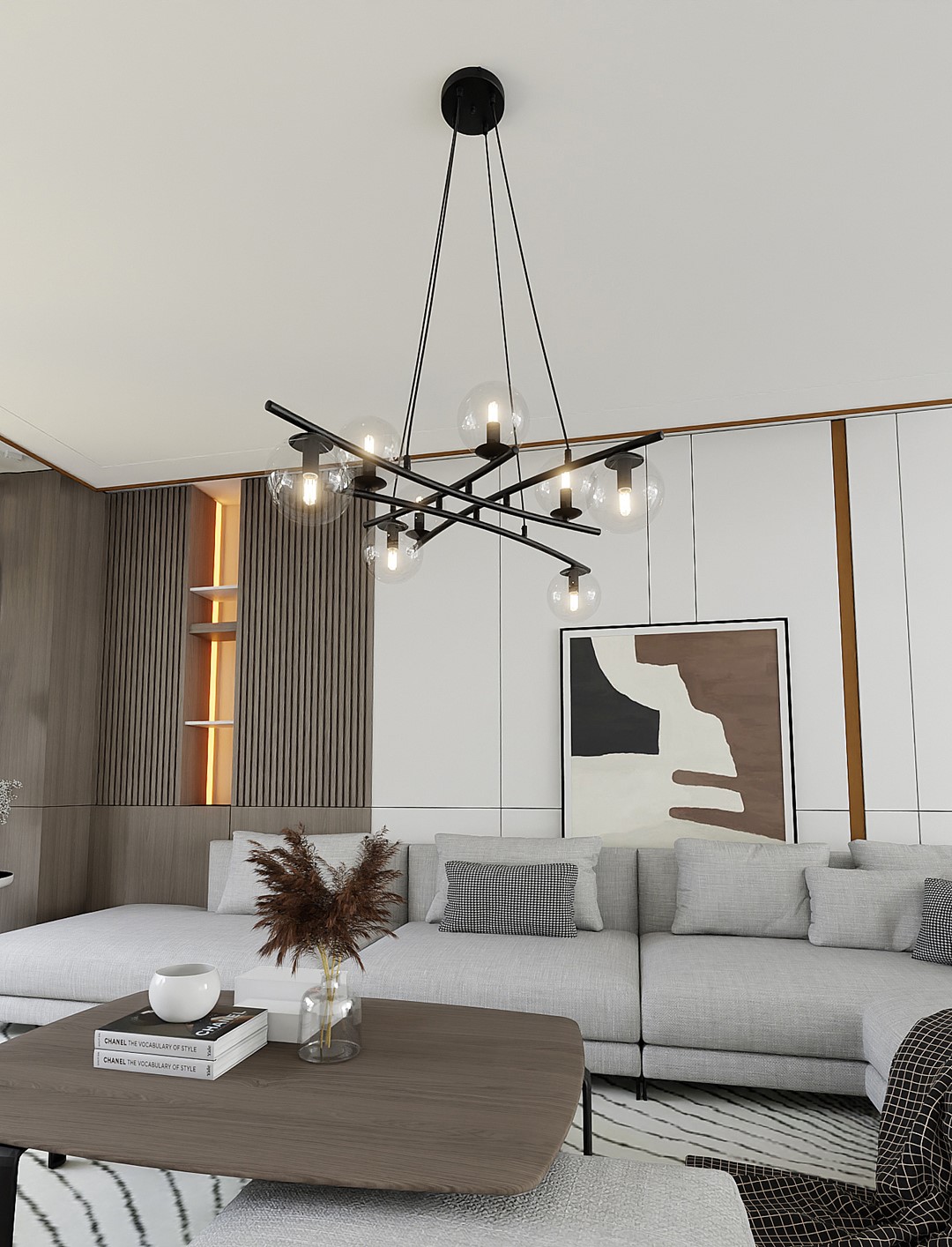 Emibig Visilica ESSA 230V 10W MAX LED E14 Čelik/ Staklo Crna